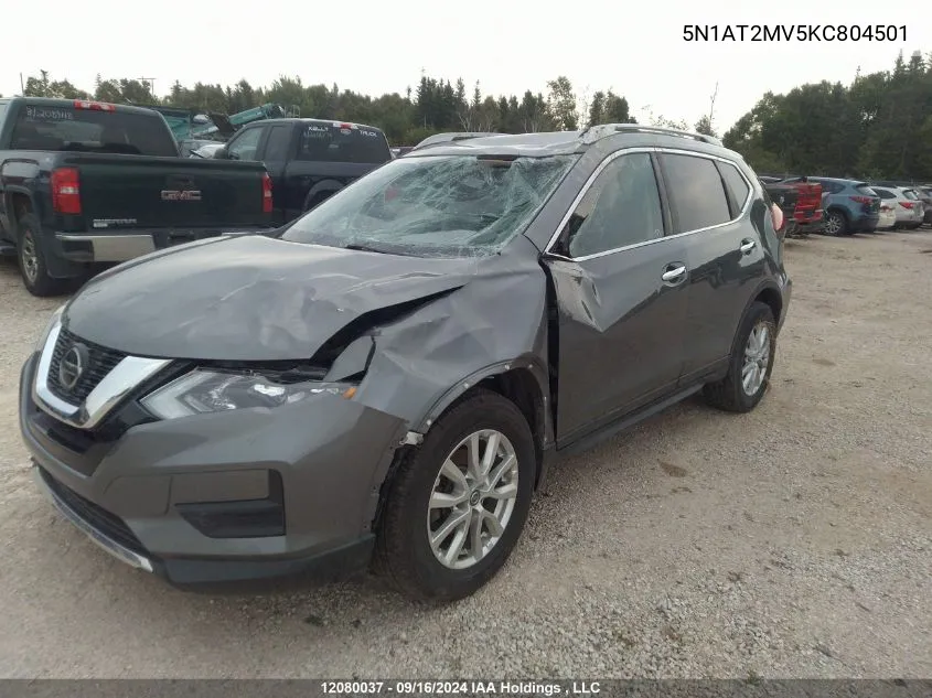 5N1AT2MV5KC804501 2019 Nissan Rogue