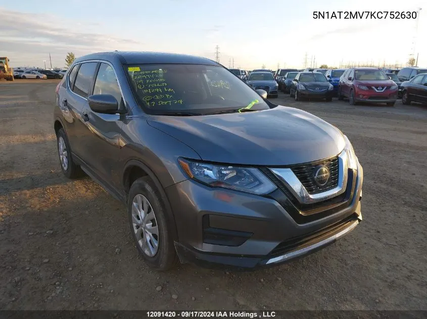 5N1AT2MV7KC752630 2019 Nissan Rogue