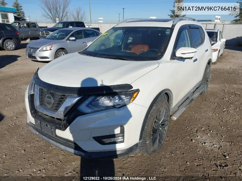 2019 Nissan Rogue VIN: 5N1AT2MV9KC766416 Lot: 12129022