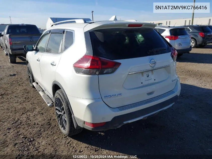 2019 Nissan Rogue VIN: 5N1AT2MV9KC766416 Lot: 12129022