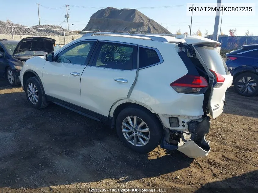 2019 Nissan Rogue VIN: 5N1AT2MV3KC807235 Lot: 12133205