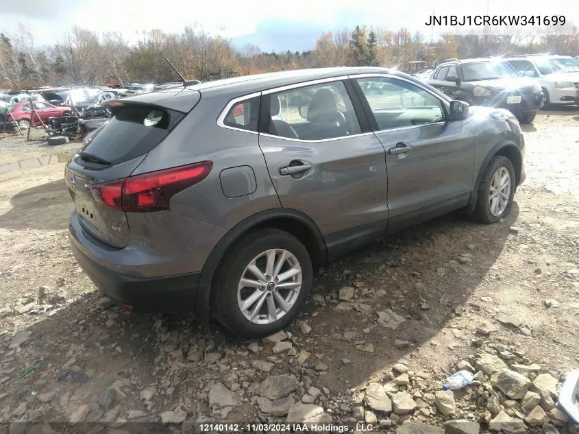 2019 Nissan Rogue Sport S/Sv/Sl VIN: JN1BJ1CR6KW341699 Lot: 12140142