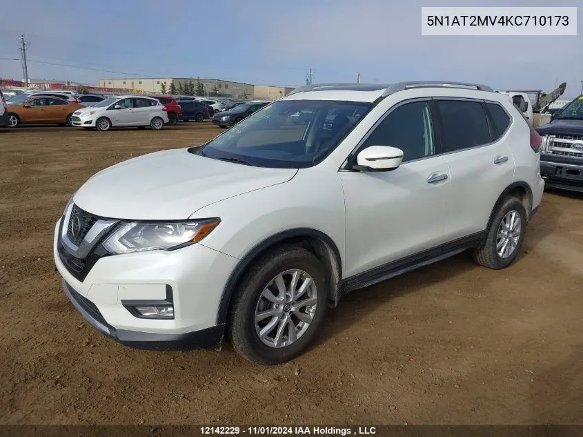 2019 Nissan Rogue VIN: 5N1AT2MV4KC710173 Lot: 12142229