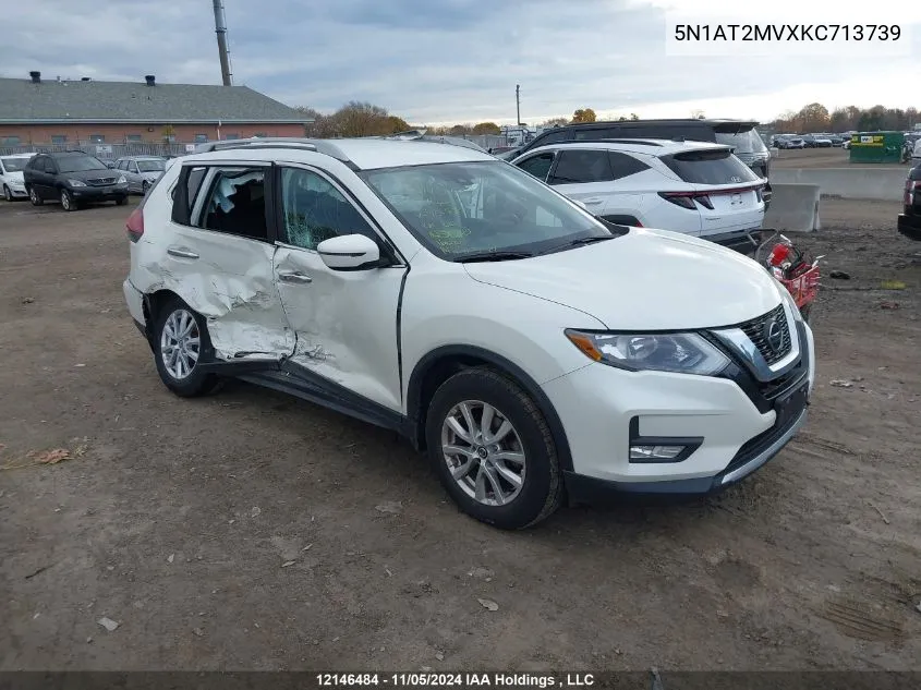 2019 Nissan Rogue VIN: 5N1AT2MVXKC713739 Lot: 12146484