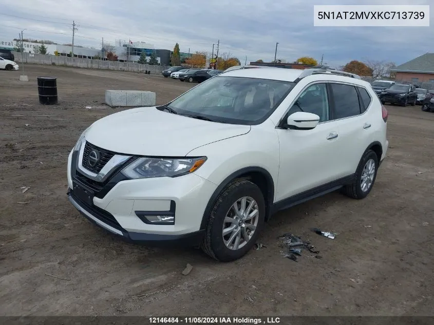 2019 Nissan Rogue VIN: 5N1AT2MVXKC713739 Lot: 12146484