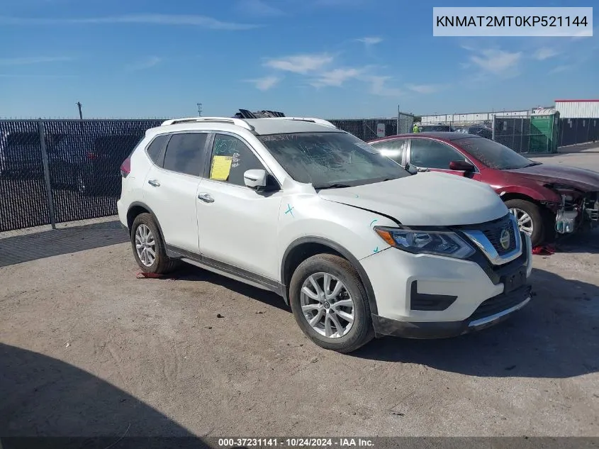 2019 Nissan Rogue Sv VIN: KNMAT2MT0KP521144 Lot: 37231141