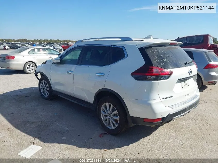 2019 Nissan Rogue Sv VIN: KNMAT2MT0KP521144 Lot: 37231141