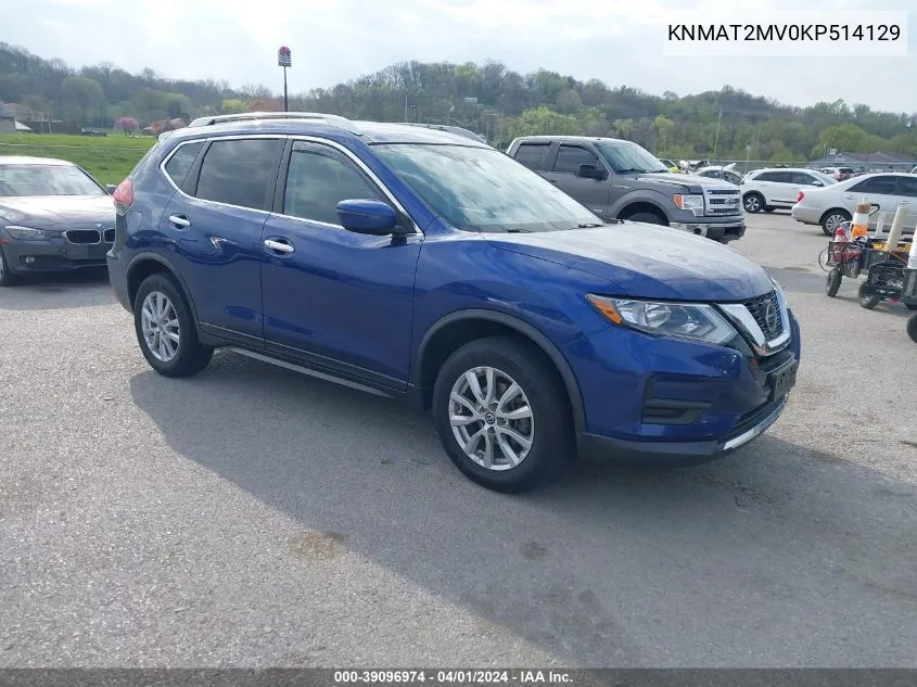 KNMAT2MV0KP514129 2019 Nissan Rogue Sv