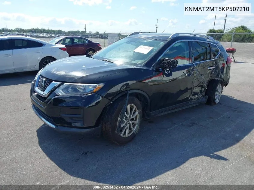 2019 Nissan Rogue Sv VIN: KNMAT2MT5KP507210 Lot: 39253452