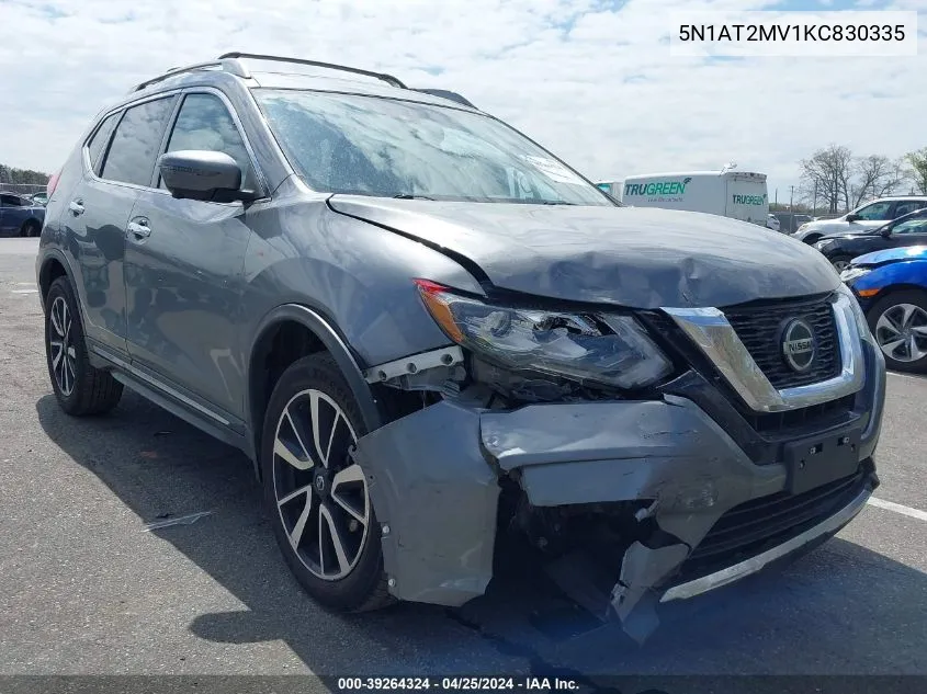 2019 Nissan Rogue Sl VIN: 5N1AT2MV1KC830335 Lot: 39264324