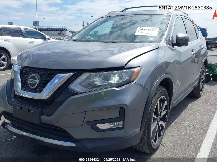 2019 Nissan Rogue Sl VIN: 5N1AT2MV1KC830335 Lot: 39264324