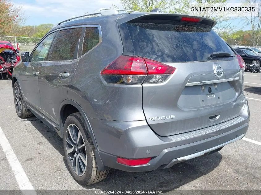 2019 Nissan Rogue Sl VIN: 5N1AT2MV1KC830335 Lot: 39264324