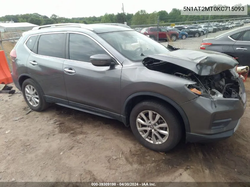 2019 Nissan Rogue S VIN: 5N1AT2MT0KC715093 Lot: 39309198