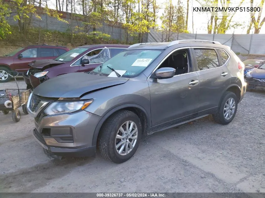 KNMAT2MV9KP515800 2019 Nissan Rogue Sv