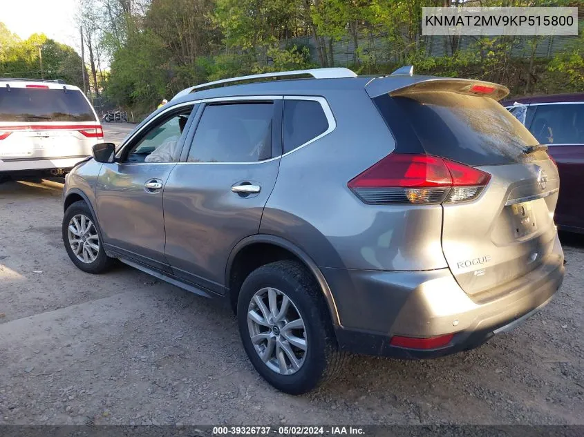 KNMAT2MV9KP515800 2019 Nissan Rogue Sv