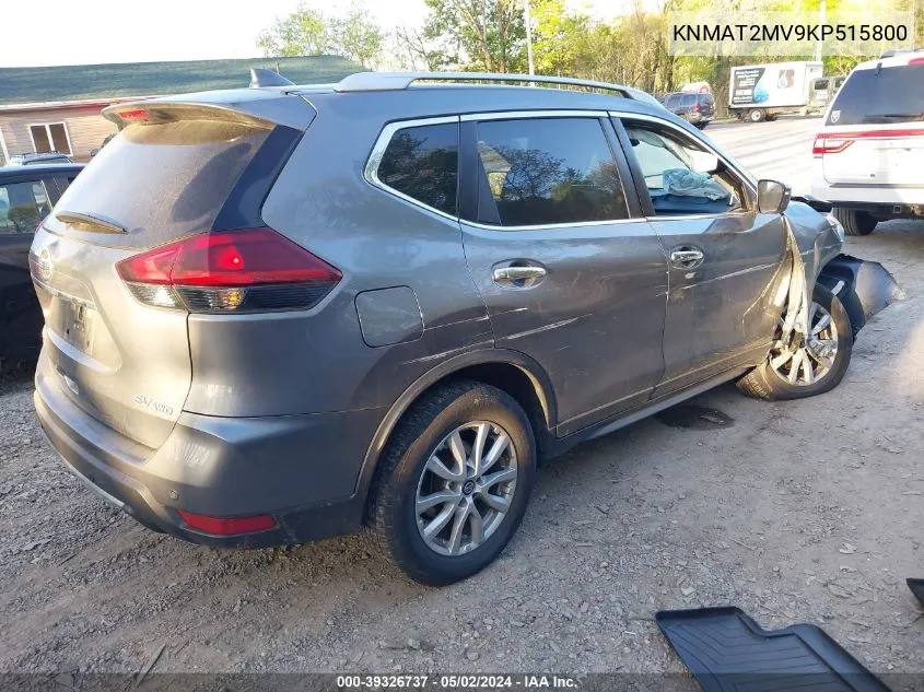 KNMAT2MV9KP515800 2019 Nissan Rogue Sv