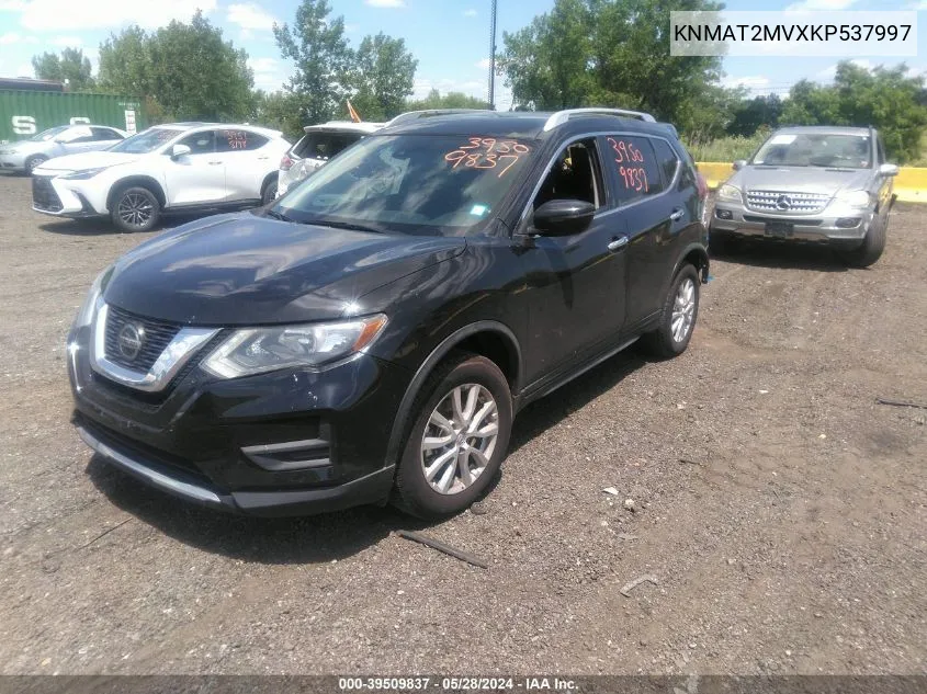 2019 Nissan Rogue Sv VIN: KNMAT2MVXKP537997 Lot: 40545556