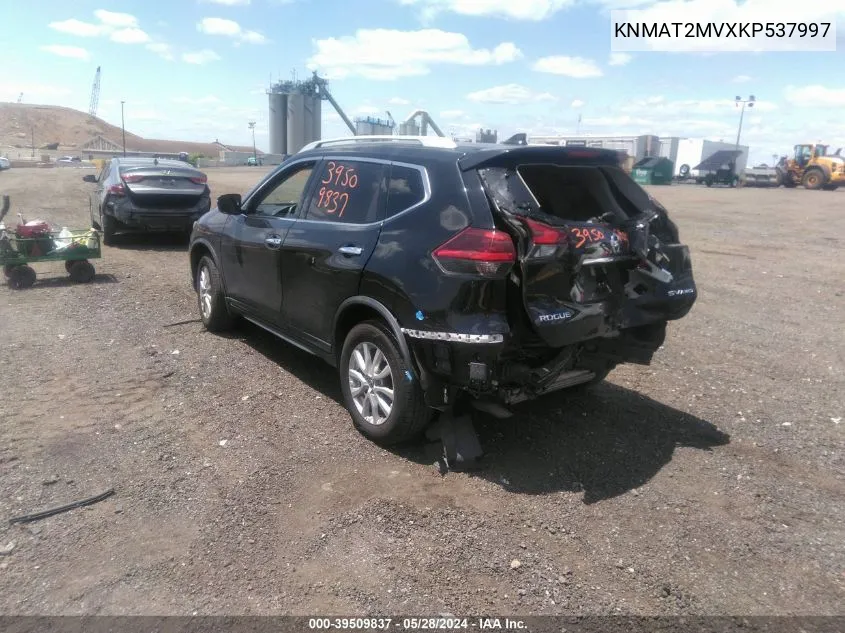 2019 Nissan Rogue Sv VIN: KNMAT2MVXKP537997 Lot: 40545556