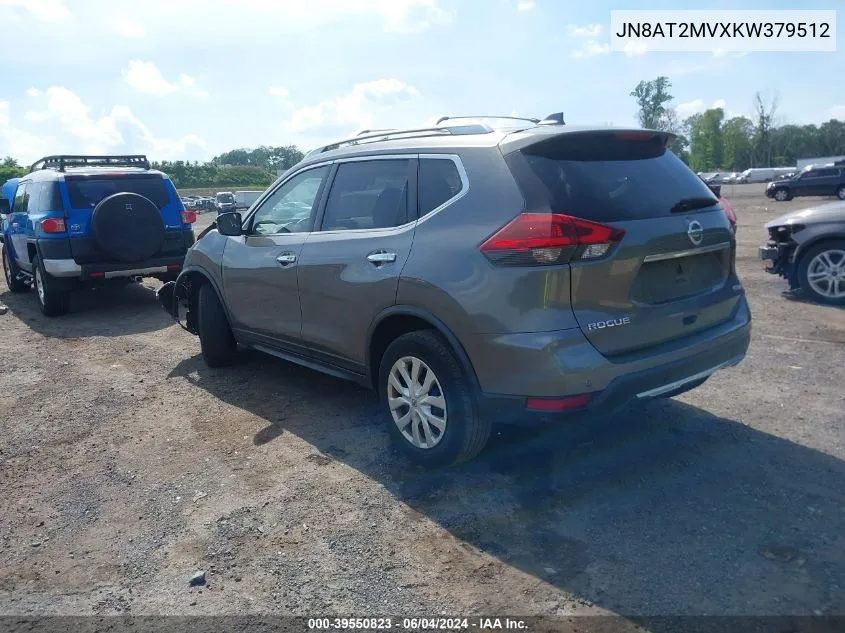 JN8AT2MVXKW379512 2019 Nissan Rogue Sv