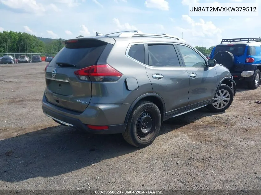 2019 Nissan Rogue Sv VIN: JN8AT2MVXKW379512 Lot: 39550823