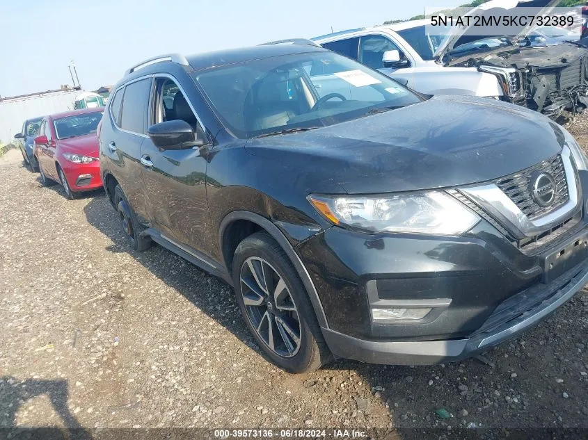 2019 Nissan Rogue Sl VIN: 5N1AT2MV5KC732389 Lot: 39573136