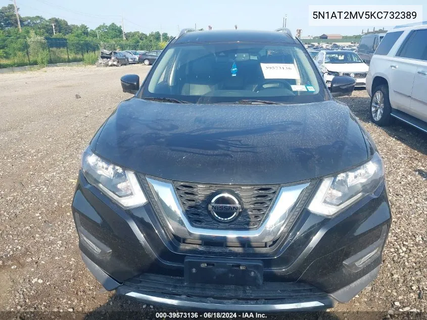 2019 Nissan Rogue Sl VIN: 5N1AT2MV5KC732389 Lot: 39573136