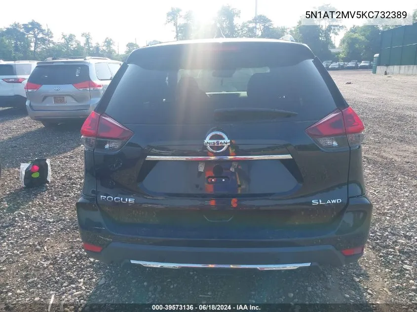 2019 Nissan Rogue Sl VIN: 5N1AT2MV5KC732389 Lot: 39573136