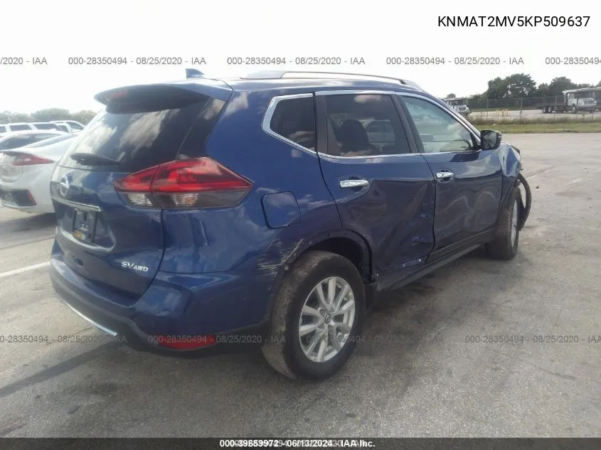 KNMAT2MV5KP509637 2019 Nissan Rogue Sv