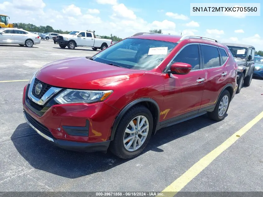 5N1AT2MTXKC705560 2019 Nissan Rogue Sv