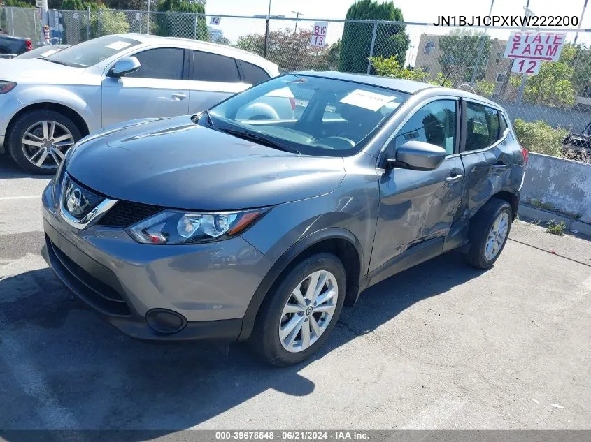 JN1BJ1CPXKW222200 2019 Nissan Rogue Sport S