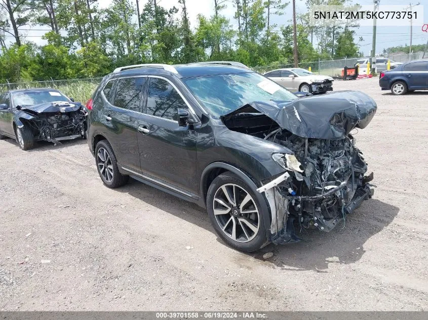 2019 Nissan Rogue Sl VIN: 5N1AT2MT5KC773751 Lot: 39701558