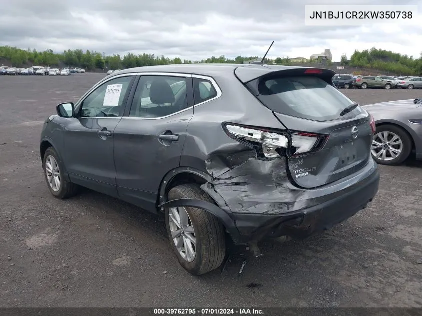 2019 Nissan Rogue Sport S VIN: JN1BJ1CR2KW350738 Lot: 39762795