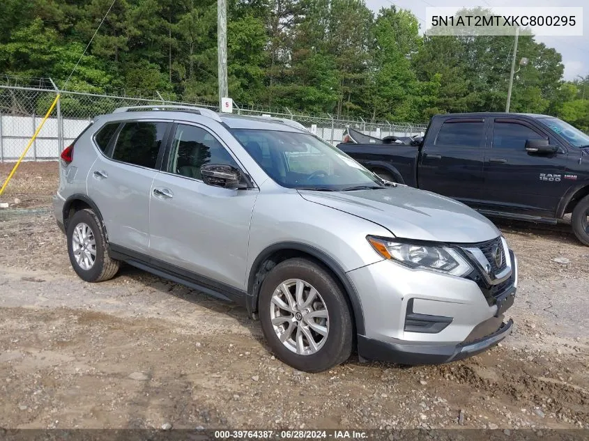 5N1AT2MTXKC800295 2019 Nissan Rogue S