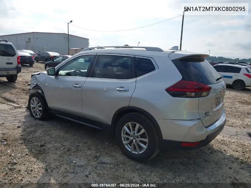 5N1AT2MTXKC800295 2019 Nissan Rogue S