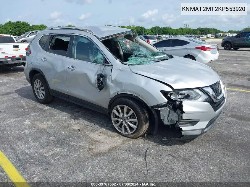 2019 Nissan Rogue Sv VIN: KNMAT2MT2KP553920 Lot: 39767562