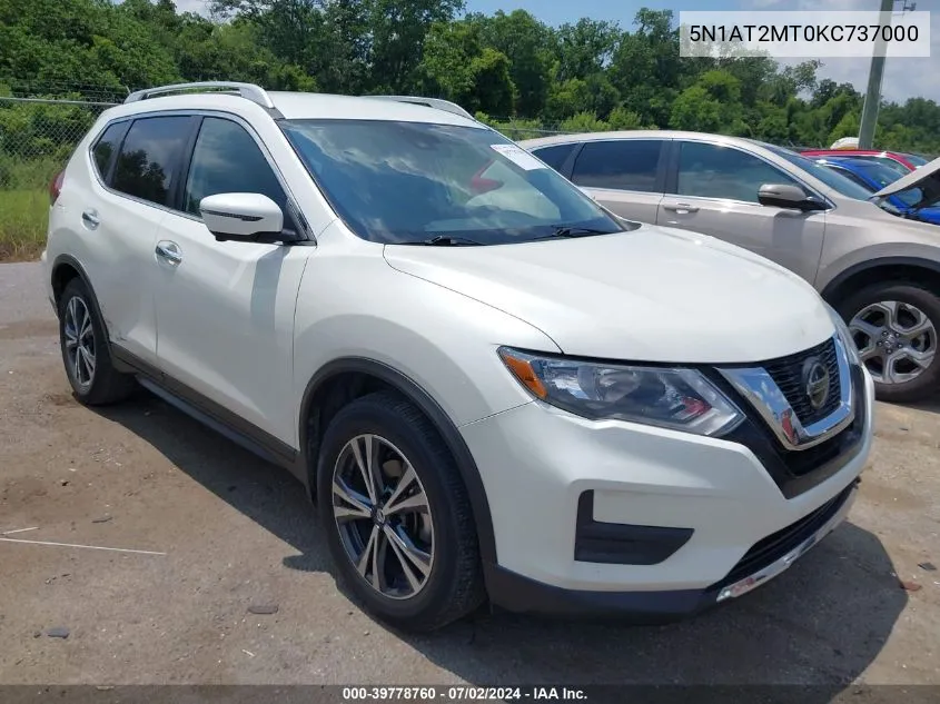 2019 Nissan Rogue Sv VIN: 5N1AT2MT0KC737000 Lot: 39778760