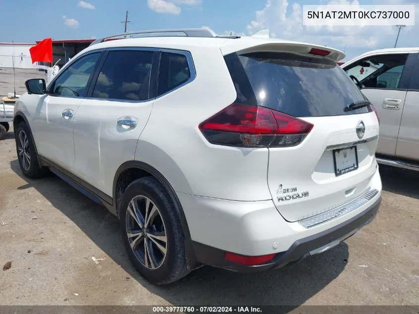 2019 Nissan Rogue Sv VIN: 5N1AT2MT0KC737000 Lot: 39778760