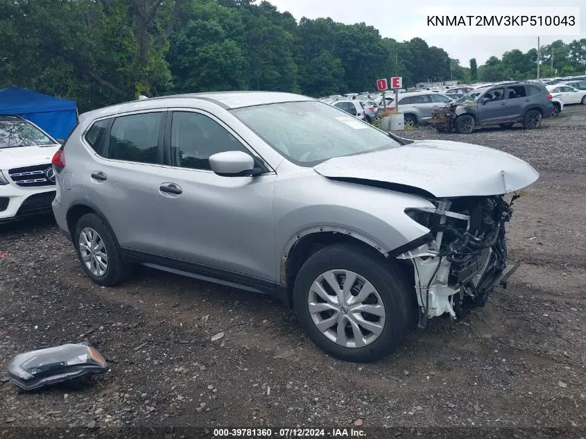 KNMAT2MV3KP510043 2019 Nissan Rogue S