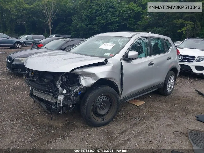 KNMAT2MV3KP510043 2019 Nissan Rogue S