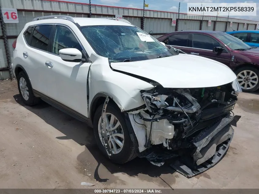 2019 Nissan Rogue Sv VIN: KNMAT2MT2KP558339 Lot: 39794723