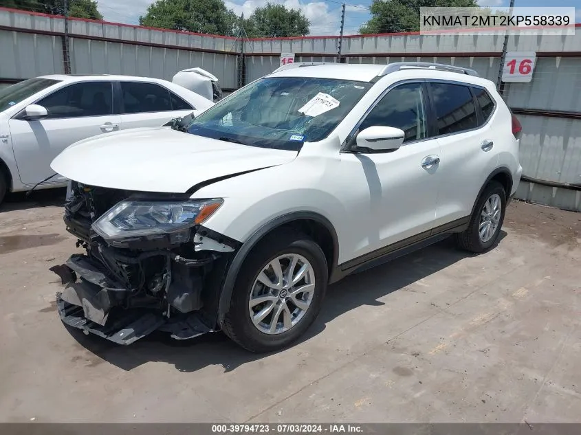 2019 Nissan Rogue Sv VIN: KNMAT2MT2KP558339 Lot: 39794723