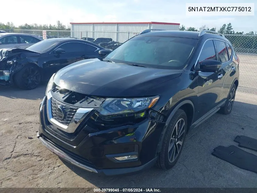 2019 Nissan Rogue Sl VIN: 5N1AT2MTXKC775012 Lot: 39799045