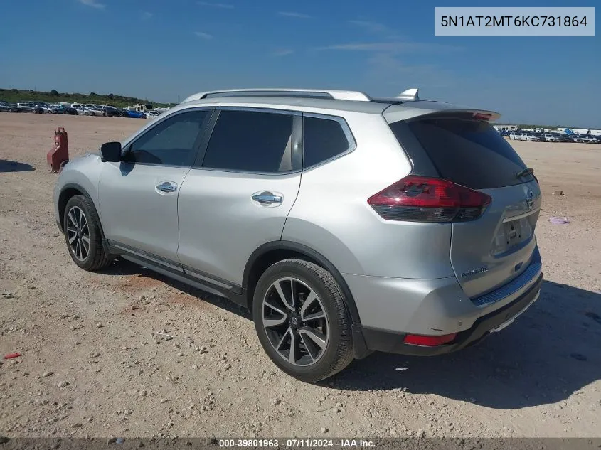 2019 Nissan Rogue Sl VIN: 5N1AT2MT6KC731864 Lot: 39801963