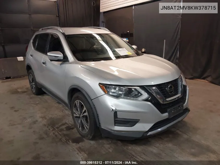 2019 Nissan Rogue Sv VIN: JN8AT2MV8KW378715 Lot: 39815312