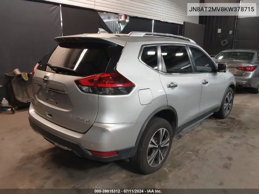 JN8AT2MV8KW378715 2019 Nissan Rogue Sv