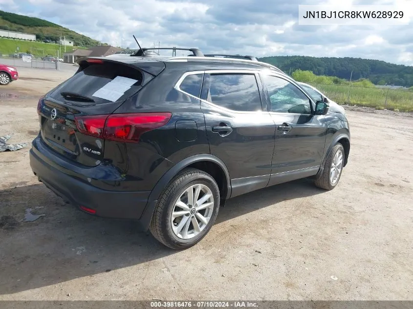 2019 Nissan Rogue Sport Sv VIN: JN1BJ1CR8KW628929 Lot: 39816476