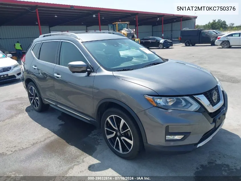 5N1AT2MT0KC750376 2019 Nissan Rogue Sl