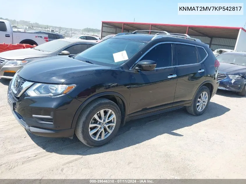 KNMAT2MV7KP542817 2019 Nissan Rogue Sv