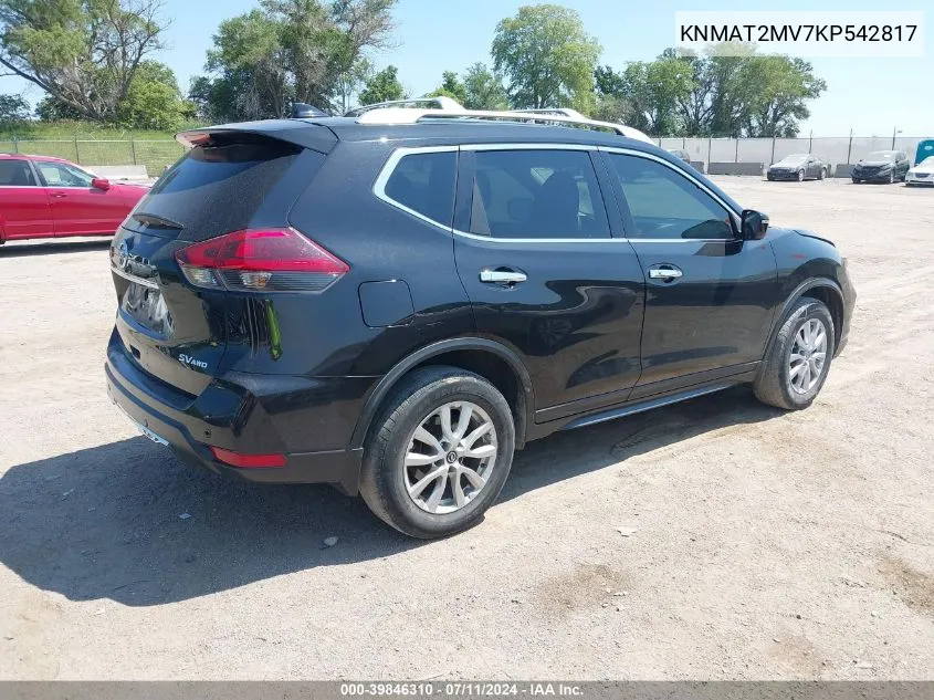 KNMAT2MV7KP542817 2019 Nissan Rogue Sv