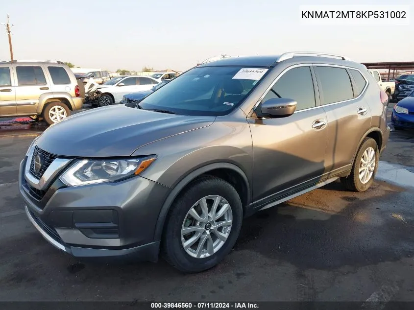 KNMAT2MT8KP531002 2019 Nissan Rogue Sv